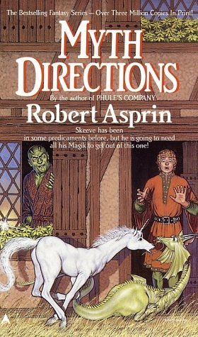 Myth Directions (Myth Adventures #3) Robert Asprin The Trophy is the ugliest object Skeeve has ever seen. As Court Magician he has seen a thing or three. Luscious green Tanda wants the Trophy for demon Aahz's birthday present. But she floats asleep, hosta