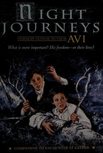 Night Journey Avi The year is 1768. In eight years, the American Revolution will begin. Newly orphaned, Peter York has been adopted by a deeply religious Quaker fame. Peter chafes under his new guardian's strict and unyielding views and vows to break away