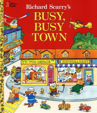 Richard Scarry's Busy, Busy Town Richard Scarry Richard Scarry's classic book that takes readers all around town!Join Lowly Worm, Huckle Cat, and other beloved characters for a day in Richard Scarry's Busy, Busy Town. Visit the school, the farm, the post