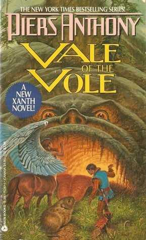 Vale of the Vole (Xanth #10) Piers Anthony When Esk, a young ogre-nymph-human, began his pilgrimage to the Good Magician Humfrey to rid himself of a seductive demoness, little did he know it would become a mission of mercy. A running river paradise and it