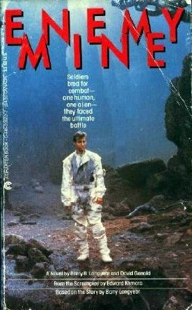 Enemy Mine Barry B Longyear Enemy Mine--The Nebula and Hugo Award winner that inspired the 20th Century Fox motion picture starring Dennis Quaid and Lou Gossett, Jr. The story of a man, incomplete in himself, taught to be a human by his sworn enemy, an al