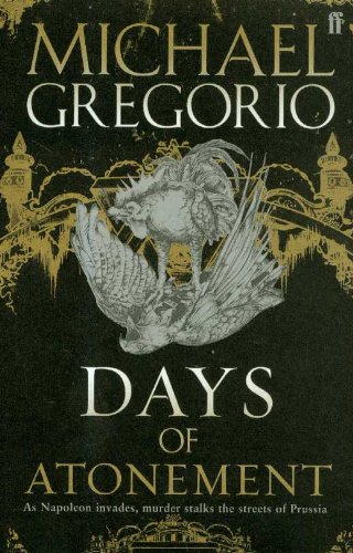 Days of Atonement (Hanno Stiffeniis #2) Michael Gregorio In less than a week, the entire Gottewald family has been wiped off the face of the earth. Hanno Stiffeniis, a Prussian magistrate, goes to investigate the deaths, seeking to discover how the crime