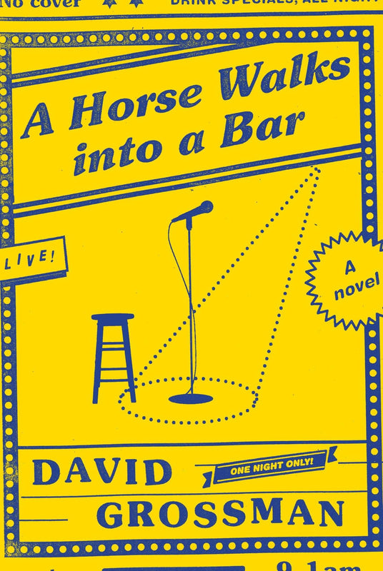 A Horse Walks into a Bar David Grossman The award-winning and internationally acclaimed author of the To the End of the Land now gives us a searing short novel about the life of a stand-up comic, as revealed in the course of one evening's performance. In