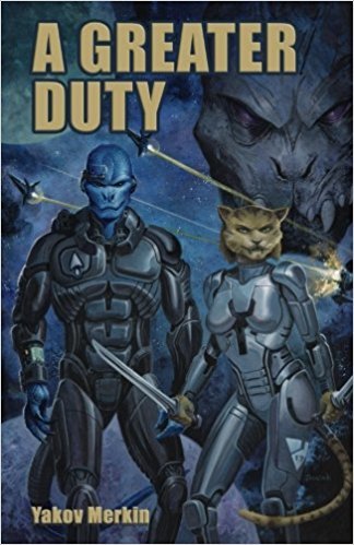 A Greater Duty Yakov Merkin A warrior struggles to prevent the collapse of the civilization he swore to protect.A young grand admiral seeks vengeance.An emotionless conqueror faces a crisis of conscience...and the fate of the galaxy hangs in the balance.A