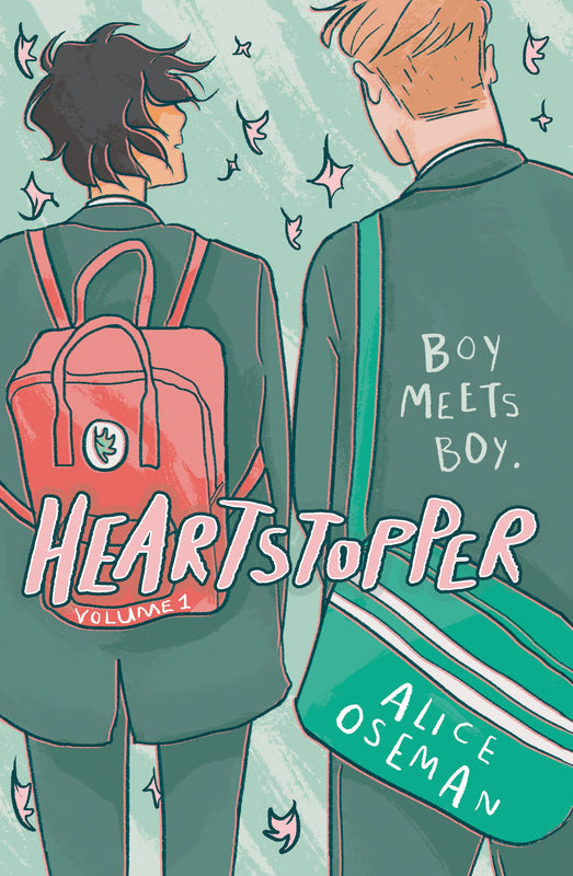 Heartstopper (Volume #1) Alice Oseman Charlie and Nick are at the same school, but they’ve never met … until one day when they’re made to sit together. They quickly become friends, and soon Charlie is falling hard for Nick, even though he doesn’t think he