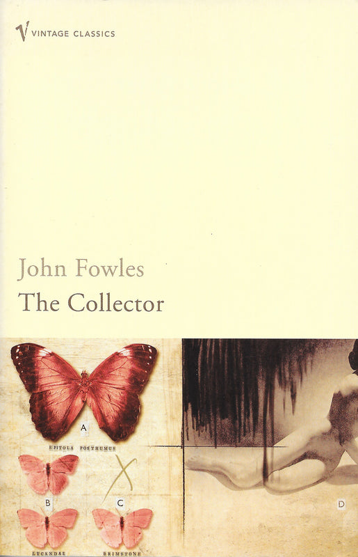 The Collector John Fowles Withdrawn, uneducated and unloved, Frederick collects butterflies and takes photographs. He is obsessed with a beautiful stranger, the art student Miranda. When he wins the pools he buys a remote Sussex house and calmly abducts M