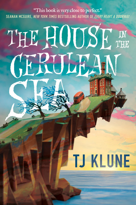 The House in the Cerulean Sea TJ Klune A magical island. A dangerous task. A burning secret.Linus Baker leads a quiet, solitary life. At forty, he lives in a tiny house with a devious cat and his old records. As a Case Worker at the Department in Charge O