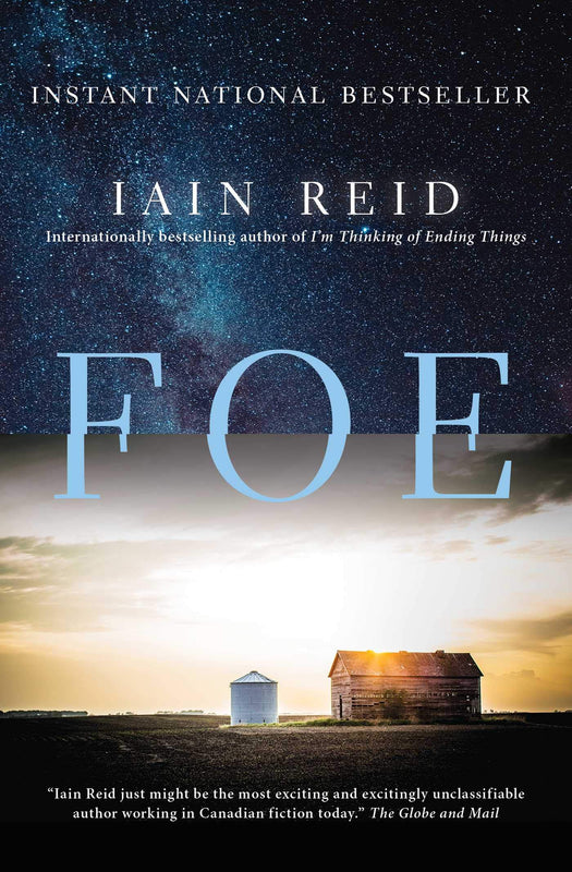 Foe Iain Reid A taut, philosophical mind-bender from the bestselling author of I’m Thinking of Ending Things.We don’t get visitors. Not out here. We never have.Junior and Hen are a quiet married couple. They live a comfortable, solitary life on their farm