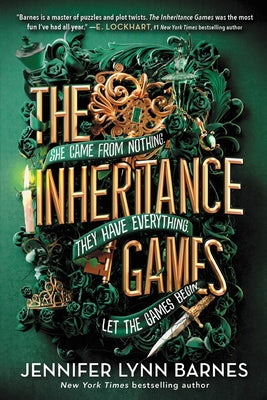 The Inheritance Games (The Inheritance Games #1) Jennifer Lynn Barnes Secret passages. Elaborate riddles. Billions at stake.Avery Grambs has a plan for a better future: survive high school, win a scholarship, and get out. But her fluck changes in an insta