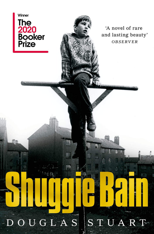 Shuggie Bain Douglas Stuart Shuggie Bain is the unforgettable story of young Hugh "Shuggie" Bain, a sweet and lonely boy who spends his 1980s childhood in run-down public housing in Glasgow, Scotland. Thatcher's policies have put husbands and sons out of