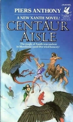 Centaur Aisle (Xanth #4) Piers Anthony Dor agreed to act as King of Xanth so long as Trent was gone for a week. But the weeks passed and Trent did not return. Dor knew he had to rescue his king but with no magic powers, how could it be done...? January 1,