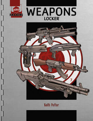 d20 Weapons Locker: A d20 Modern Supplement Keith Potter d20 Weapons Locke r is an extensive collection of modern-day firearms for use in any campaign for the d20 Modern roleplaying game. Over 500 individual firearms are fully illustrated and described in