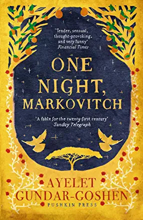 One Night Markovitch Ayelet Gunder-Goshen The story is set in Palestine during the 1940s and follows the lives of two friends, Zeev Feinberg and Yaacov Markovitch, as they navigate love, war, and identity.The novel begins with Zeev and Yaacov, who are bot