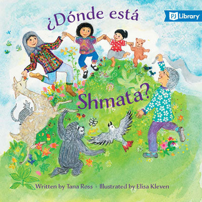 Donde ésta Shmata NOTE: Only ONE free book is allowed per order. Tana Ross Shmata is missing! Is it there behind the pillow — or is that an armadillo? Lift the flaps to help the little girl in this book find her beloved blankie in this sweet story set in