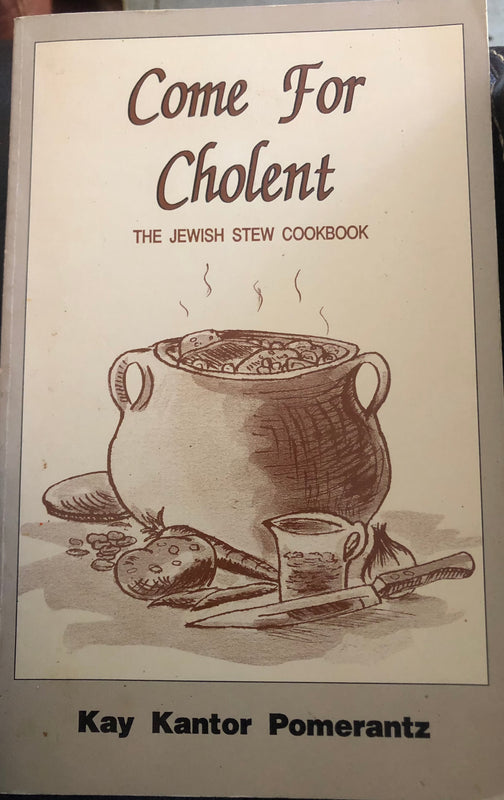 Come for Cholent: The Jewish Stew Cookbook Kay Kantor Pomerantz These are more than cookbooks. Each book is a joyful, witty celebration of Cholent, that delicious long-simmering Shabbat stew, full of the lore and history of cholent-making from all over th