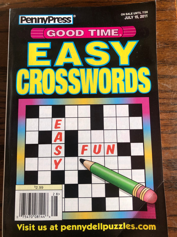 Good Time Easy Crosswords PennyPress Improve your cognitive abilities and have fun with Good Time Easy Crosswords! These crossword puzzles are specially designed to be easy and enjoyable, perfect for anyone looking to improve their vocabulary and critical