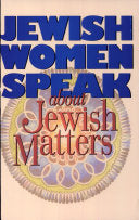 Jewish Women Speak about Jewish Matters