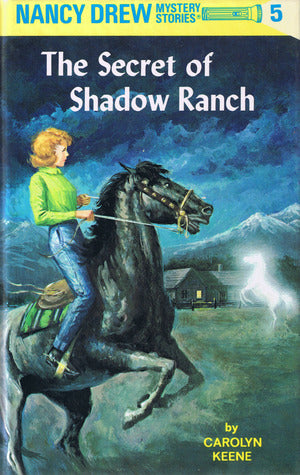 The Secret of Shadow Ranch (Nancy Drew Mystery Stories #5) Carolyn Keene Nancy drew arrives in Phoenix, Arizona, eagerly looking forward to a fun-filled vacation at Shadow Ranch, but abruptly finds herself involved in a baffling mystery. The ranch is bein