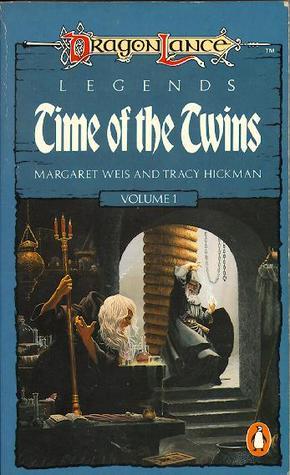 Time of the Twins (Dragonlance: Legends #1) Margaret Weis and Tracy Hickman One man, the powerful archmage Raistlin, intends that the darkness shall return. Two people alone can stop him: Crysania, a beautiful cleric of good, and Caramon, Raistlin's twin