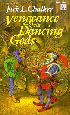 Vengeance of the Dancing Gods (Dancing Gods #3) Jack L Chalker A FEW ALTERATIONSThrockmorton P. Ruddygore, master wizard, had troubles--again!Ruddygore had defeated the Dark Baron and exiled him from the magical realm of Husaquahr to Earth. But he hadn't