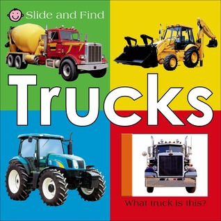 Slide and Find - Trucks Roger PriddyThe youngest readers will love this interactive book from Roger Priddy with doors to slide and colorful trucks on every page!Introducing different concepts from colors to occupations, Slide and Find -- Trucks is full of