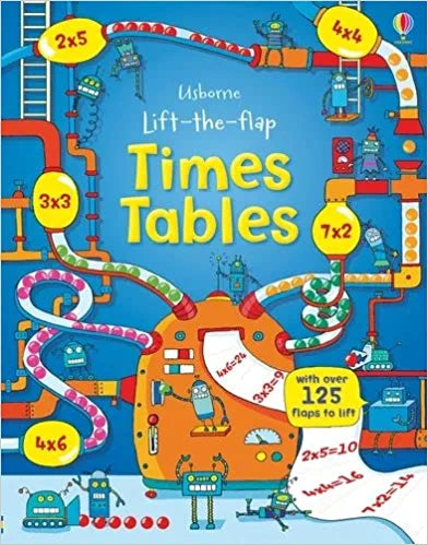 Lift-The-flap Times Tables Book UsborneAn innovative approach to what can be a dry and tricky subject, this book is perfect for parents and children to share on the road to learning times tables.An innovative and interactive guide to learning times tables