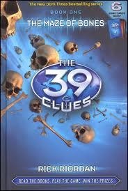 The Maze of Bones (The 39 Clues #1) Rick RiordanWhen their beloved aunt--matriarch of the world's most powerful family--dies, orphaned siblings Amy and Dan Cahill compete with less honorable Cahill descendants in a race around the world to find cryptic cl