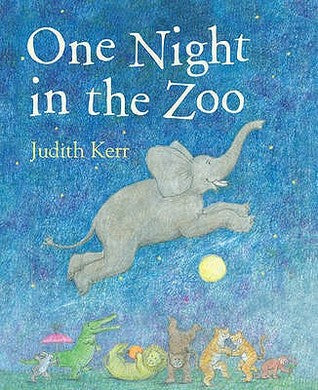 One Night in the Zoo Judith KerrThis is a counting book from Judith Kerr, the best-selling author of the Mog series and 'The Tiger Who Came to Tea'. Follow all the animals throughout the night and find out what mischief they get into.Hardcover, 32 pagesPu