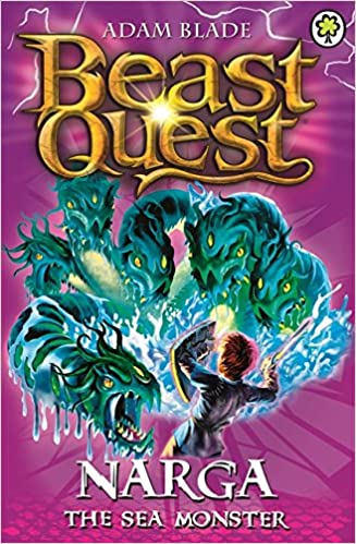 Narga the Sea Monster (Beast Quest #15) Adam BladeIn the perilous Black Ocean lurks Narga the Sea Monster. As well as preying on the rebels fighting evil wizard Malvel, Narga is holding one of the good Beasts of Avantia captive. Can Tom set the good Beast
