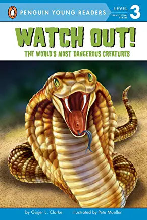 Watch Out!: The World's Most Dangerous Creatures Ginger L ClarkeDid you know that the king cobra snake has enough venom in each bite to kill an elephant? Learn all about the world's most dangerous animals--including tiger sharks, black widow spiders, and