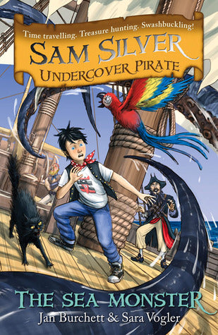 The Sea Monster (Sam Silver: Undercover Pirate #9) Jan Burchett and Sara VoglerWhile on the lookout for treasure ships, the Sea Wolf pirates encounter a tattered galleon adrift on the Caribbean Sea. When they board, they find only one crew member left - a