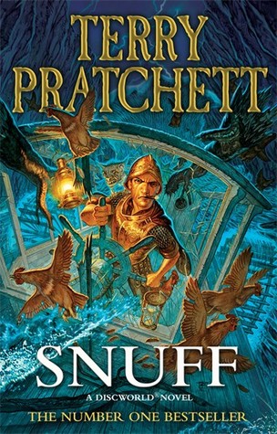 Snuff (Discworld #39) Terry PratchettThe Discworld is very much like our own - if our own were to consist of a flat planet balanced on the back of four elephants which stand on the back of a giant turtle, that is...'The jurisdiction of a good man extends