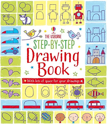 The Usborne Step-by-Step Drawing Book UsborneAn easy-to-follow, step-by-step drawing book that helps children master the simple drawing skills required to render a range of animals, people and objects. It comes with plenty of space for doing their own dra
