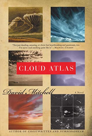 Cloud Atlas David MitchellA postmodern visionary who is also a master of styles of genres, David Mitchell combines flat-out adventure, a Nabokovian lore of puzzles, a keen eye for character, and a taste for mind-bending philosophical and scientific specul