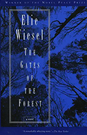 The Gates of the Forest Elie WieselGregor—a teenaged boy, the lone survivor of his family—is hiding from the Germans in the forest. He hides in a cave, where he meets a mysterious stranger who saves his life. He hides in the village, posing as a deaf-mute