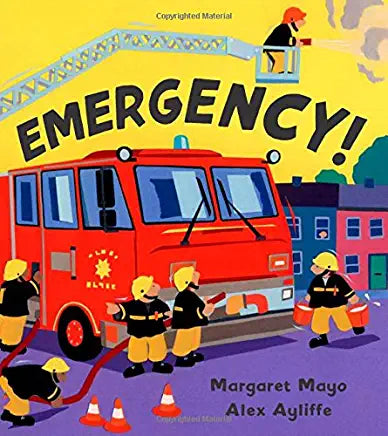 Emergency Margaret MayoIt's all action in this noisy, busy book of emergency vehicles, jam- packed with fire engines, police cars, ambulances, lifeboats, breakdown trucks and rescue helicopters ... Ages 3+.PaperbackPublished January 18th 2003 by Orchard B