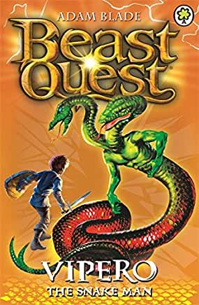 Vipero The Snake Man (Beast Quest #10) Adam BladeThe evil wizard Malvel has stolen the golden armour and a fearsome new Beast guards each piece of it. To defeat Malvel and save the kingdom, Tom needs to collect all the pieces. Join Tom as he journeys into