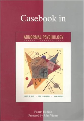 Casebook in Abnormal Psychology Prepared by John VitkusContains 14 case histories based on material supplied by psychiatric professionals. The presenting symptoms were actually observed, and the therapeutic technicques were actually administered. These 14