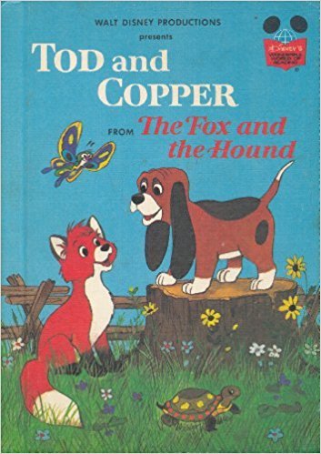 Tod and Copper from the Fox and the Hound Walt Disney ProductionsA young fox and a puppy form a friendship, but as they grow up, they realize that their relationship can not stay the same.First published August 12, 1981