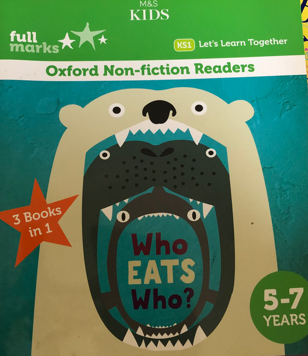 Oxford Non-fiction Readers M&S KidsOxford Non-fiction for 5-7 year olds.This collection of three non-fiction readers will inspire your child and ignite their interest in the world around them.Discover who eats who and other amazing facts about hood chains
