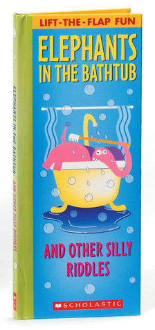 Elephants In The Bathtub And Other Silly Riddles ScholasticThis unique lift-the-flap format is full of silly elephants doing silly things and having colorful, wonderful, laugh-out-loud fun!This unique lift-the-flap joke book features zany elephant jokes a
