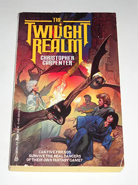 Twilight Realm Christopher Carpenter Five young people addicted to a fantasy role-playing game are transformed into characters with remarkable powers and sent into a strange and dangerous parallel world. First published March 1, 1987